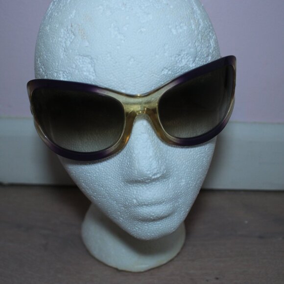 Spy Optic Bianca Clear/Purple Gradient Acetate Oversized Square Sunglasses main image 4